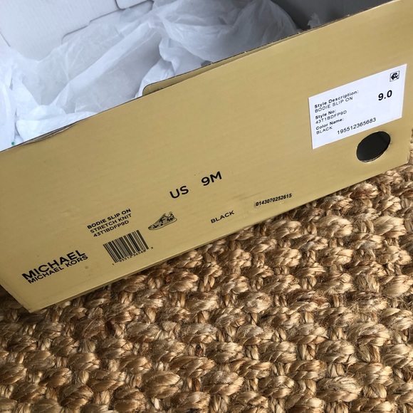 New: Michael Kors Brodie Slip On Trainer. Black. Size 9 - Picture 10 of 10